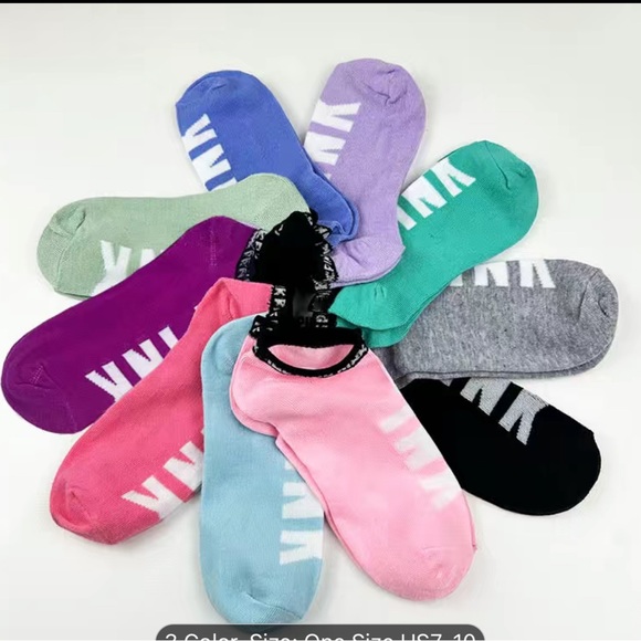 Paire De Chaussettes Victoria's Secret PINK - Taille Unique - 2 Paires - Modèle Mi-mollet/Hautes - Neuf Avec Étiquettes